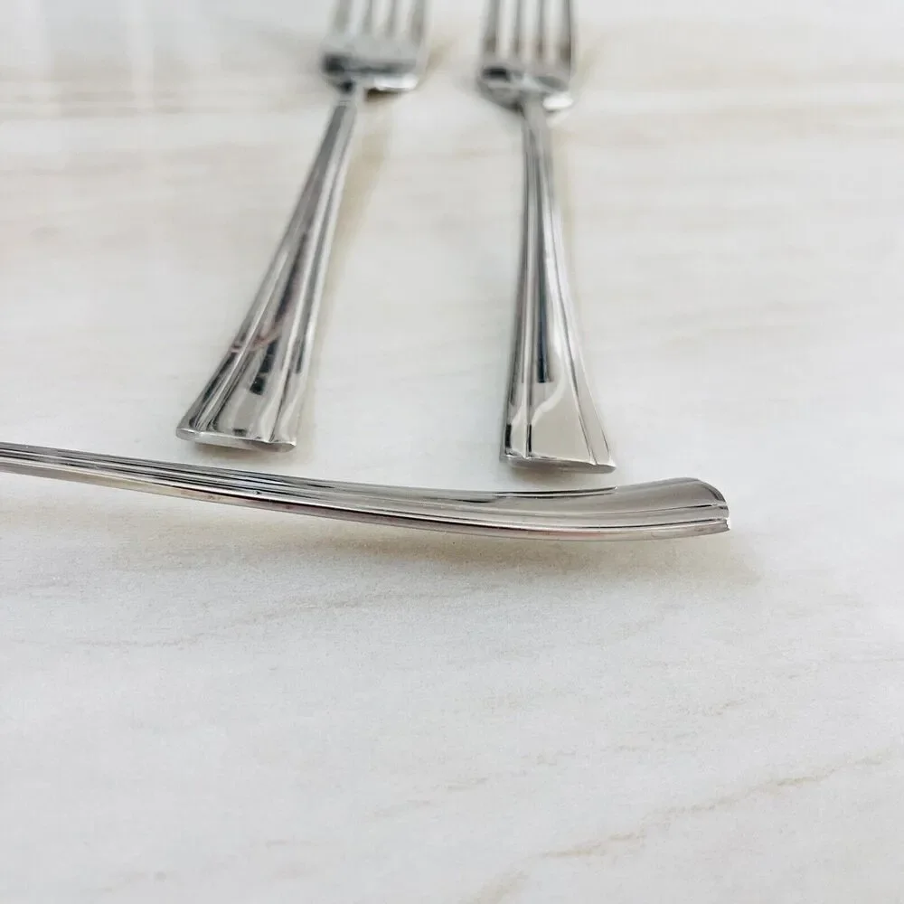 INTERNATIONAL Silver INS330 Stainless 18/10 Flatware Salad Forks 3pc